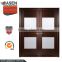 fancy design solid black walnut wooden glass interior pocket door