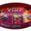 customized printing anti-slip waiter serving tray round shape