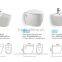 sanitary Ware Ceramic wall hung toilet with p trap 180mm