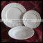 dubai wholesale market new bone china embossed dinner set