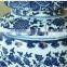 China ceramic blue and white ceramic vase bedside table lamp