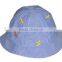 Floral embroidery children sun hat customl cotton kids baby bucket hats made in china