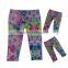 Lovely Organic Baby Leggings Flower Printing Leggings For Baby Girls