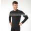 custom long sleeve black Nylon running compression tights