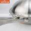 Allnice good quality honeycomb design single handle stainless steel nonstick pan/skilletwith lid for kitchen