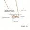 Wholesale Indian Jewelry Women Rose Gold Inifinity Back Necklace