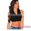 Black Mock Neck Sleeveless girls dance formal crop top women sexy