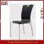 quality assurance leather covered metal base top grade chrome dining chair