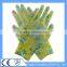 CE Approved 13G Flower Print Polyester Palm Coated PU Glove for Household Gardening