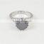 Jeweled alloy finger ring