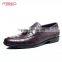 The crocodile grain leather indian moccasin shoes for men