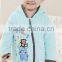 2016 new arrival long sleeve blue thick baby romper monkey pattern for winter hot sale Infant clothing and toddlers clothing