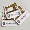 Die-cut fuse interlining with gum Irregular clothing label for sewing machine