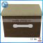 Linen Fabric Clothes Storage Box With Open Front