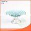 Exquisite 572g baby blue color glass Cake base wholesale
