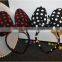 Lovely Big Bowknot Polka Dot Printing Micky Hairband