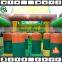 outdoor inflatable jungle obstacle course,cheap safari theme giant inflatable obstacle course equipment for sale