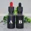 15ml 30ml black frosted glass dropper bottle with tamper&childproof cap for e-liquid