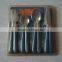 Plastic handle cutlery sets with packing box