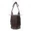 Leisure long tassels crossbody bags for young girls attractive designe soft PU leather young girls crossbody bag
