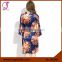 FUNG 3002 New Floral Silky Satin Robe Wholesale Robe