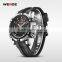 WEIDE 3atm Water Resistant PU Band Men Watch High Quality Analog Digital Display Multi-function Clock for Men relogio