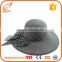 2016 promotional wide brim foldable straw hat