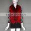 Fashion Knitted Poncho Pattern Rabbit Fur Vest Fashion Ladies Shawl