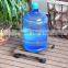 portable wood plant pot tray with wheet