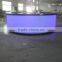 3d hotel interior design curved counter design/ reception desk