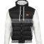 100% polyester mens hooded down jacket with rib on the hem from china