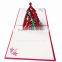 Christmas Tree Handmade card 3D pop up Red & Green Creative Kirigami & Origami Christmas Card                        
                                                Quality Choice
