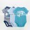 100% cotton soft fabric simple prints baby boy outfits