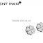 High Quality Italy Design Earring ,2015 Wholesale 316 Stainless Steel Price Baby Foot Earring, Silver Earring From Coolman