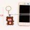 Hot selling 3D soft pvc cartoon animals shaped keychain,promotional wholesale cheap keychain, minion rubber keychain