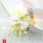Yellow plush pom pom keychain for decoration