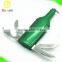 4 In 1 Bottle Shape Key Ring Multi Function Tool In Green