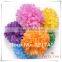 2016 Chinese new year decoration tissue paper pompom wall hanging paper crafts