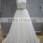 AR-30 Latest Dress Designs Elegant Bride Dress Long Crystal Sash Beaded One-Shoulder Spaghetti Tulle Wedding Dress 2016