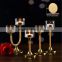 Crystal Candle Jar Gold Candelabra Table Centerpieces Wholesale