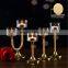 Tall Stemmed Crystal Candle Holder Votive Glass Candelabra