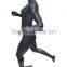 Wholesale custom matte black full body athletic female mannequins without head