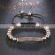 Summer Bars Zircon New style Men girl Fashion Micro Inlay CZ Crystal Pave Beads Men Woman Zircons Bar Bangle Bracelets