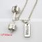 Sports Dumbbell Barbell Weight And Weakness Is a Choice Necklace Fitness Weightlifting Gym Necklace