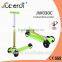 Colorful kids kick 4 wheel foldable scooter electroplated tube new scooter