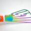 Hot sale Novel design plastic handle Titanize stainless steel slotted fish spatula