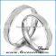 Silver wedding jewelry bijoux ring for couple