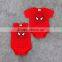 oem service China short sleeve superman lovely baby boy clothes 0-3 months with wholesale price