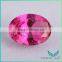 2015 HOT sale produces loose cz stone 4# oval shape synthetic ruby corundum price per carat