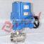 1000wog 3pc explosion-proof thread electrically operated ball valves ac380v